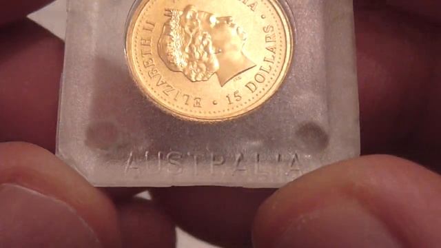 Инвестиция в золото.Золотой Австралийский кенгуру,1/10 унции,проба 9999. смотреть онлайн