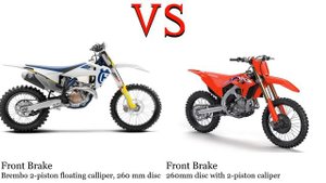 Husqvarna FX 450 vs Honda CRF 450 R Test specification comparison