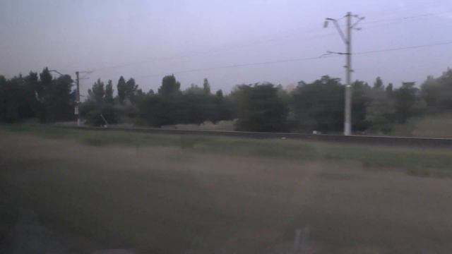Раннее утро. Въезд на поезде в Ростов-на-Дону
