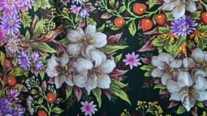 Новинка павловопосадский платок В садах земли Нижегородской. Покупки. Pavlovo Posadのショール