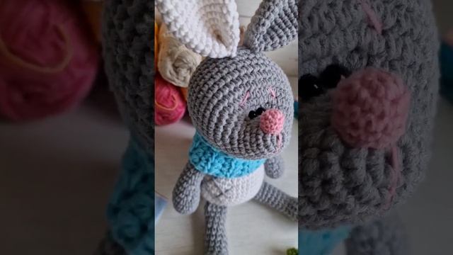 Зая уехал в свой дом! ??? #вяжукрючком #crochet #вязание #игрушкакрючком #amigurumi #toys #зайка