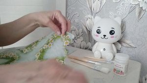 Рама для зеркала из ИКЕИ в стиле винтаж-- декупаж