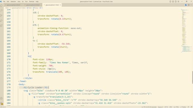 Cycle Loader Design Using Haml & Javascript | website loader design