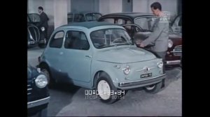 Рекламное видео Fiat 500 (Фиат 500) 1957 года. С русским переводом