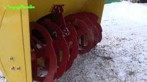 Уборка снега снегоуборщиком Мотор Сич СУН 1С