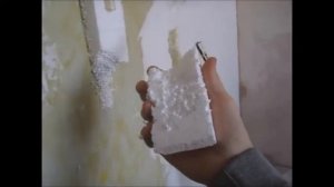Крепим пенопласт утеплитель на монтажную пену.как крепить утеплитель!эксперимент 1