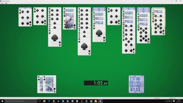 Spider Solitaire Easy 1m 59s WR смотреть онлайн