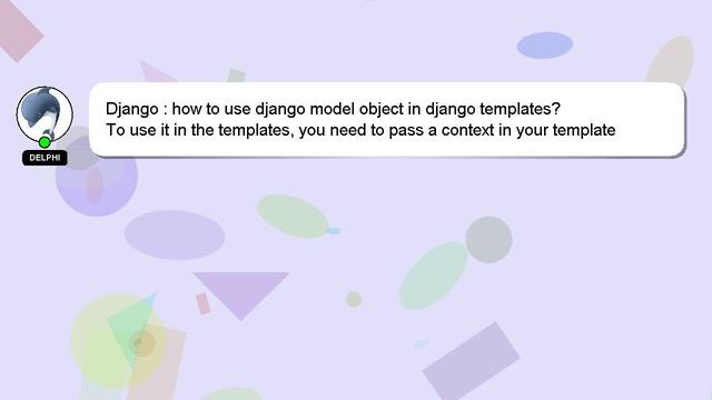 Django : how to use django model object in django templates? смотреть онлайн