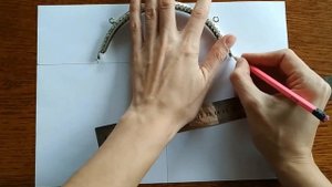 Сумочка с перьями на фермуаре. Часть 1. Построение выкройки