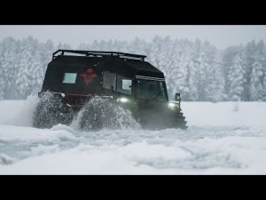 Зимний ОффРоуд и Тест-Драйв Колесного Болотохода-Вездехода Тайфун с Двигателем 2.4 Kubota и АКПП