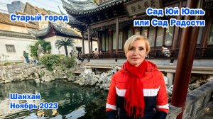 Старый город в Шанхае. Сад Юй Юань или Сад радости. Шанхай. Ноябрь 2023