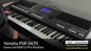 Yamaha PSR-S670 Keyboard - A&C Hamilton
