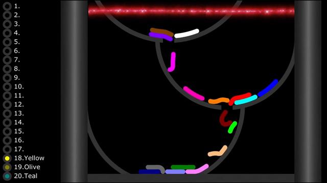 Slimy Worm Race 2 in Algodoo смотреть онлайн