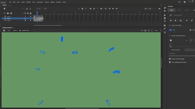 Adobe Animate Tutorial - Animate Bursting Bubbles
