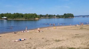 Заозерье пляж река Азовка Пермь