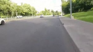 Мотопокатушки на скутере по городу