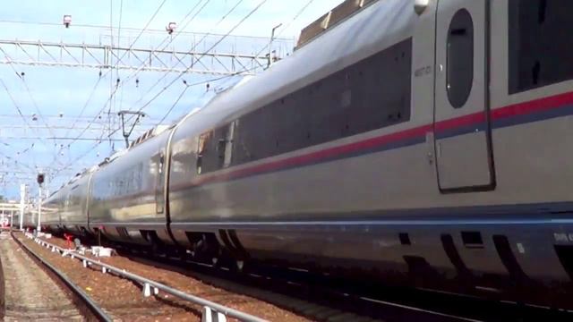 Заключительный рейс скоростного электропоезда ЭВС2-04 "Сапсан"! смотреть онлайн