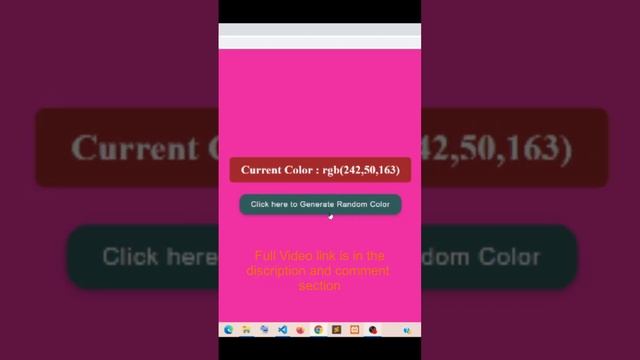 Random Color Generator with JavaScript HTML | CSS | JavaScript