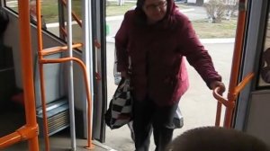 Кемерово, трамвай БКМ-62103 №100 (посадка, ТЦ "Я" - стадион "Химик")