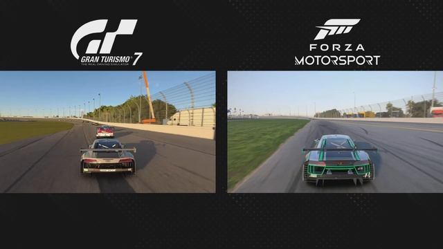 GT7 Vs FM 2023 Comparison Side by side - Daytona International Speedway Circuit [PS5/XSX]