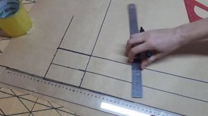 Как нанести ровные ромбики на ткань