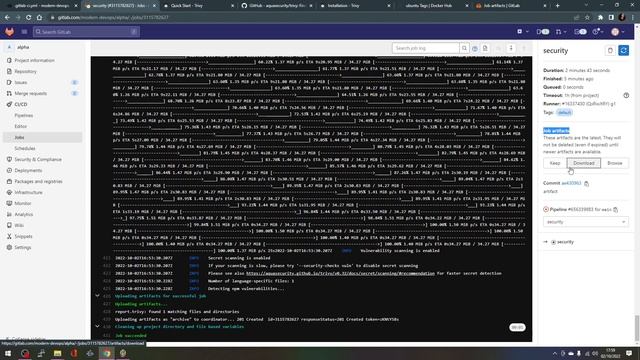 11 Adding Security scan to our pipeline смотреть онлайн