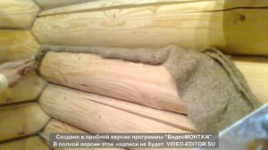 Профессиональная конопатка сруба