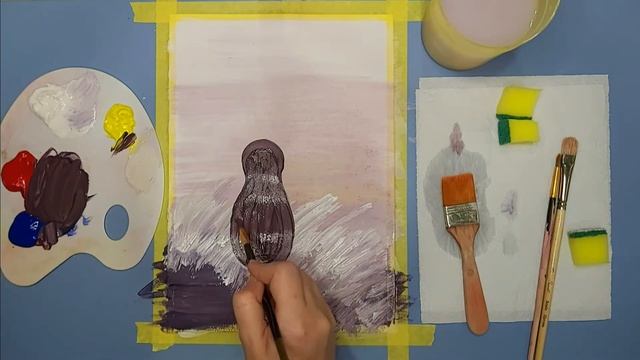 Ёжик в тумане. Рисуем Гуашью смотреть онлайн