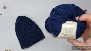 Второй старт в триостартах Февраль'23 Шапка из Alize merino royal 100г 200м 124 петли спицы 2.75