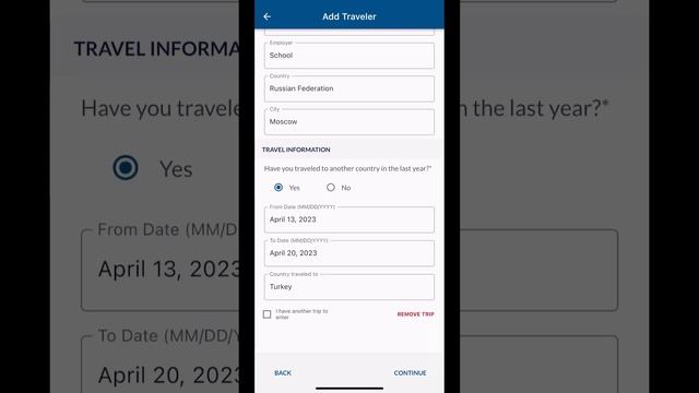 Регистрация на CBP ONE, Создание анкеты, правила заполнения, как записаться на CBP 1