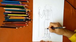 Как нарисовать Кощея бессмертного. Онлайн-школа рисования "Малевашки"