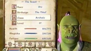 My level 100 Xbox360 Oblivion Characters