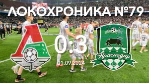 Локохроника №79. Локомотив - Краснодар 0:3 (1 сентября 2024)