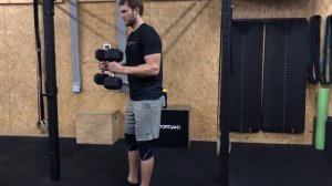 Dual DB 90 degree static biceps hold