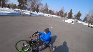 Электротрайк из гироскутера