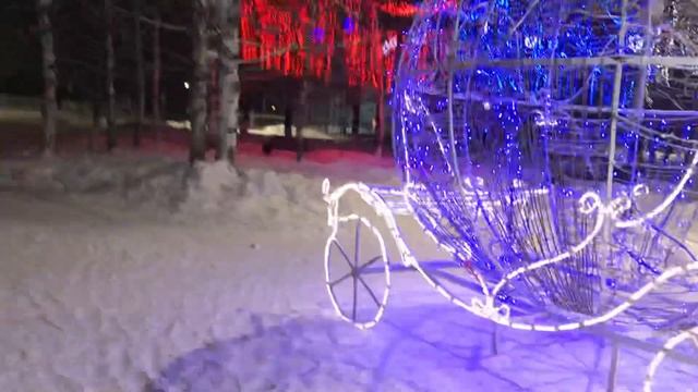 Мыски НОЧНАЯ СНЕЖНАЯ СКАЗКА ГОРОДА смотреть онлайн