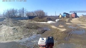 Мотоблок Брайт 135 GE с телегой