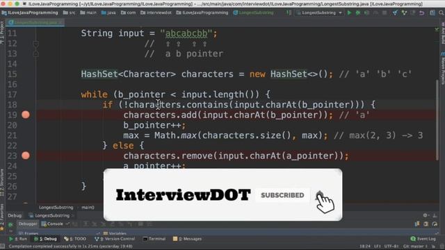 Find The Longest Substring Without Repeating Characters Java | LeetCode Interview | InterviewDOT смотреть онлайн