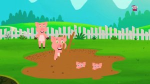 поросенок Палец семейного | Рифмы для детей | малыши песня | Nursery Rhymes | Piggy Finger Family