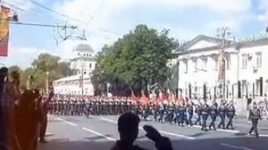 Краповые береты (ОДОН) после Парада Победы 9 мая 2016