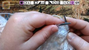 8. Шаль спицами "КЛЕМАТИС".  101-120 ряд