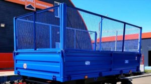 Прицеп тракторный самосвальный 2ПТС-4,5 производства ОДО "ДОРМАШЭКСПО". Краткий обзор