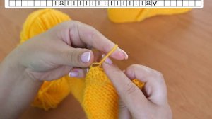 Новинка ? Вяжем следки c интересными манжетиками спицами ? Slippers knitting pattern