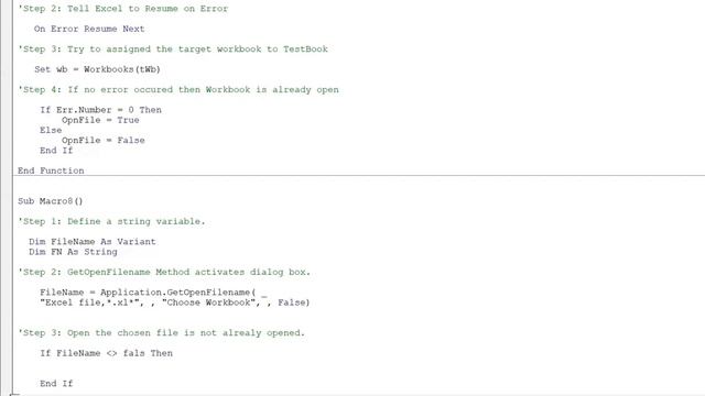 Excel VBA File Handling: Checking if Workbook Exists in Folder