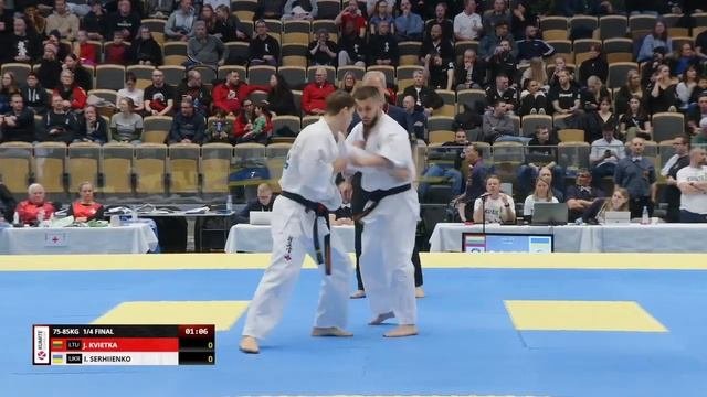 【新極真会】European KARATE Championship 2023 Men 75-85kg 1/4final 　SHINKYOKUSHINKAI KARATE