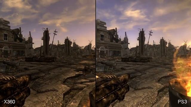 Fallout New Vegas - Xbox 360 and PS3 Comparison смотреть онлайн