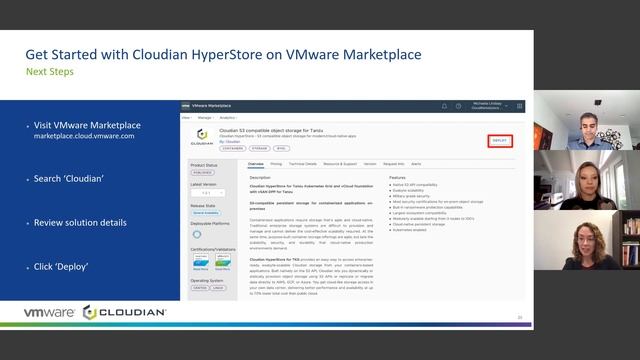 How to Deploy Cloudian HyperStore Directly to VMware Tanzu from marketplace.cloud.vmware.com смотреть онлайн