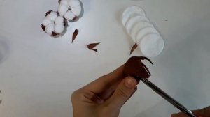 Экономия!!! Цветок хлопка своими руками