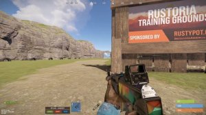 обычная тренировка зажима с калаша в раст