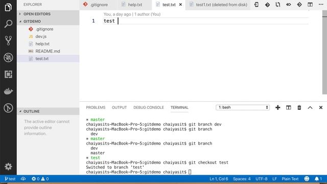 สอน Git ตอนที่9# - Git Branch смотреть онлайн